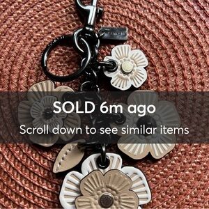 Coach Tea Rose Mix Bag Charm.